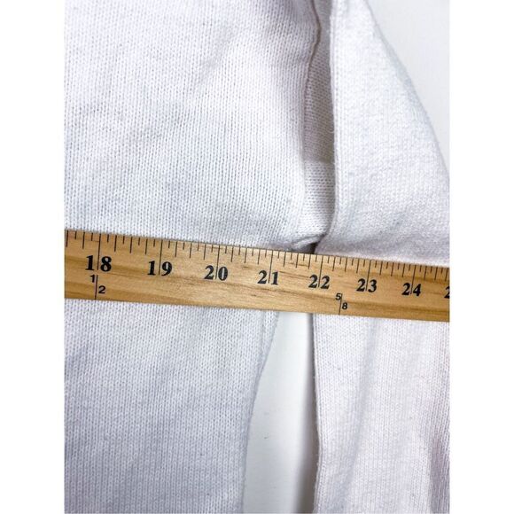 Between Me and You Cotton and Wool Blend Ivory Dark Gray Knit Loose Fit Sweater - Picture 9 of 9